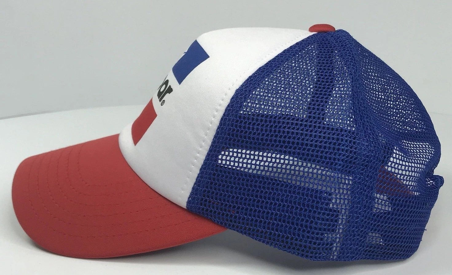 Padded Mesh Cap with Mopar Emblem for Red White Blue Dodge Charger (2015–2023)