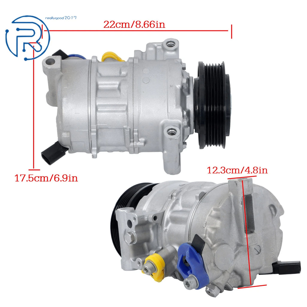 A/C Compressor for Audi A4 A6 A4 Allroad A4 Quattro L4 2.0L (2016–2020) 8W5816803