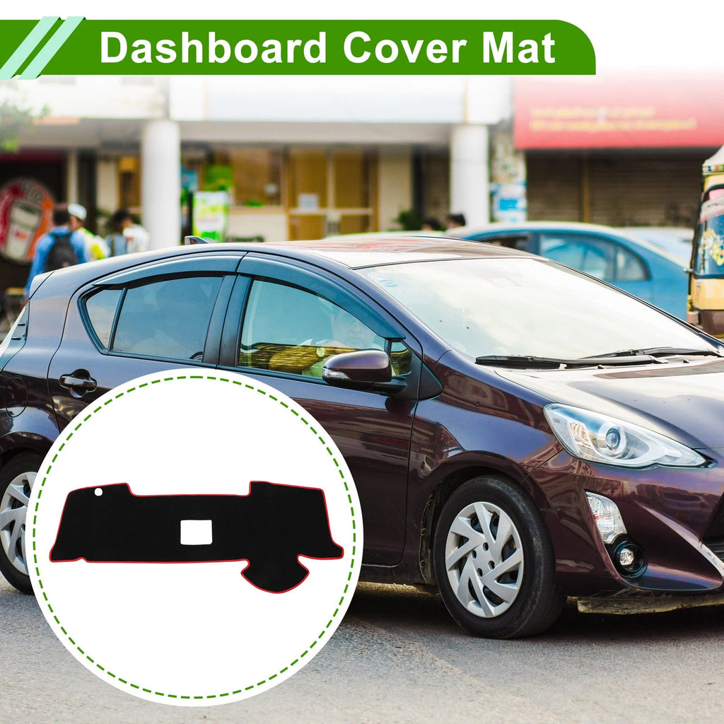 Dashboard Cover for Toyota Aqua MXPK10/MXPK11 (2012–2020) Black Red
