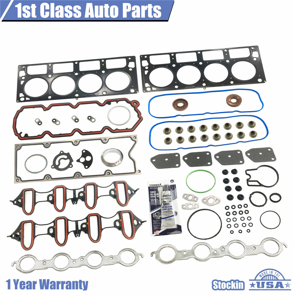 Head Gasket Set for GMC Yukon, Buick, Cadillac, Chevy, Saab (4.8L, 5.3L V8)