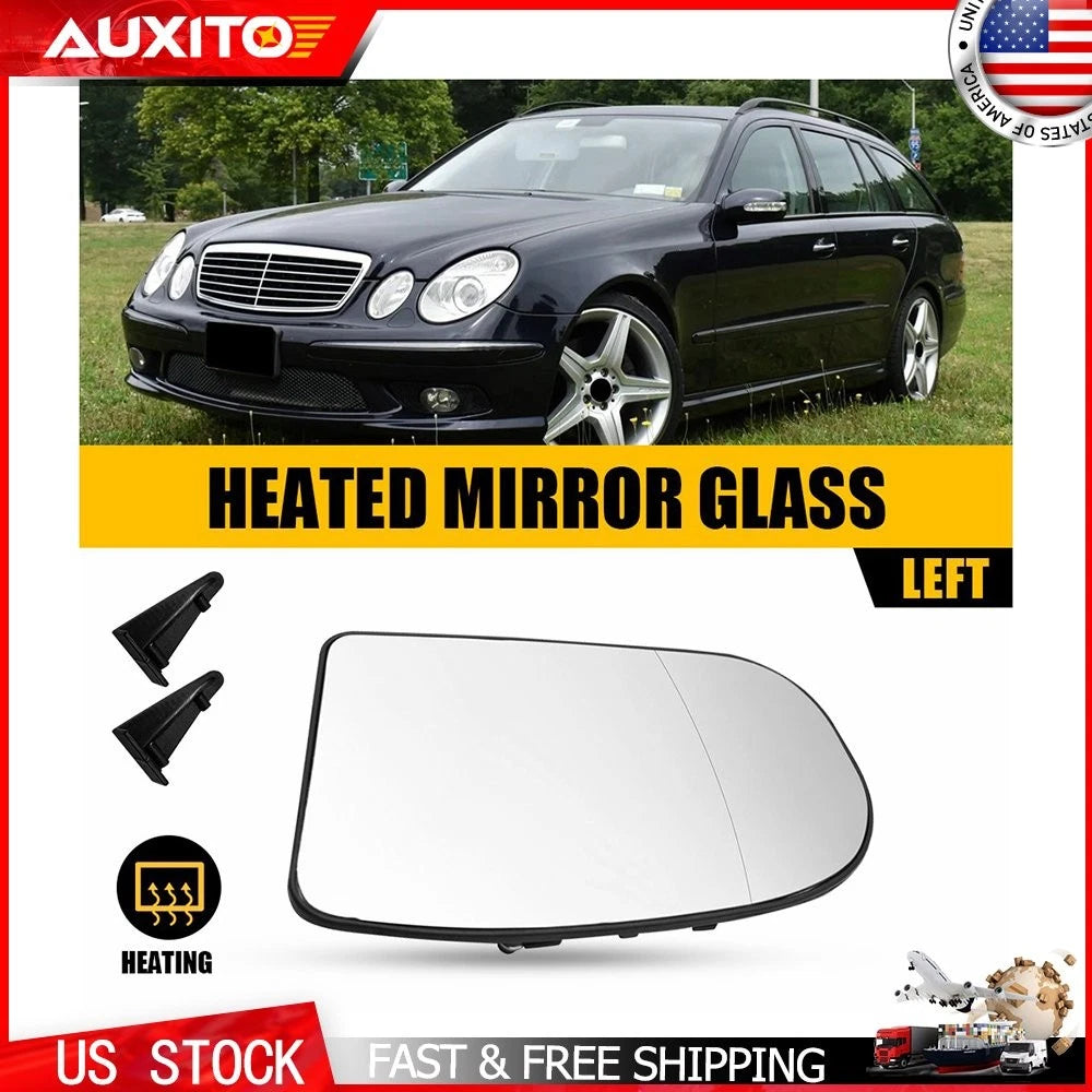 Driver Side Heated Mirror Glass for Mercedes Benz C240 C320 C350 (2002–2007)