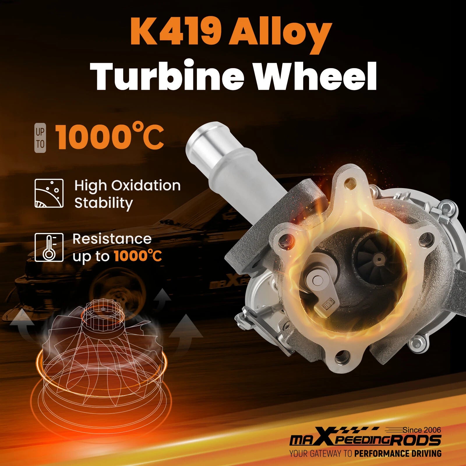 Billet Turbo for Ford Explorer Flex Taurus 3.5L V6 (2010–2019)
