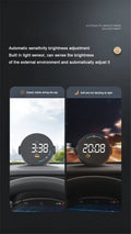 USB Car Dash HUD Speedometer Display Speed Alarm for Universal Models