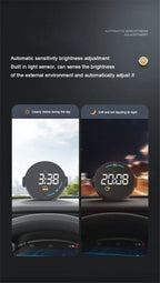 USB Car Dash HUD Speedometer Display Speed Alarm for Universal Models