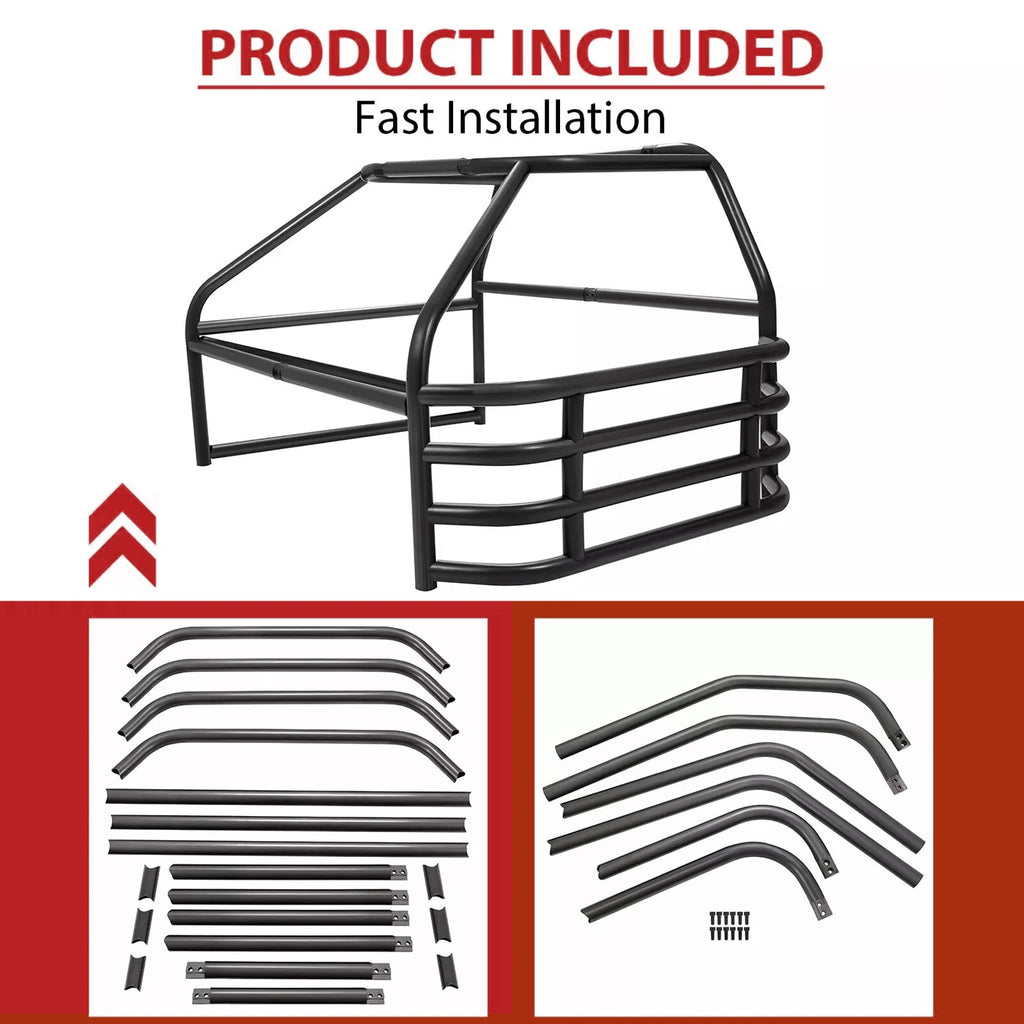 Roll Cage Kit for Universal Vehicles (Steel, Black)