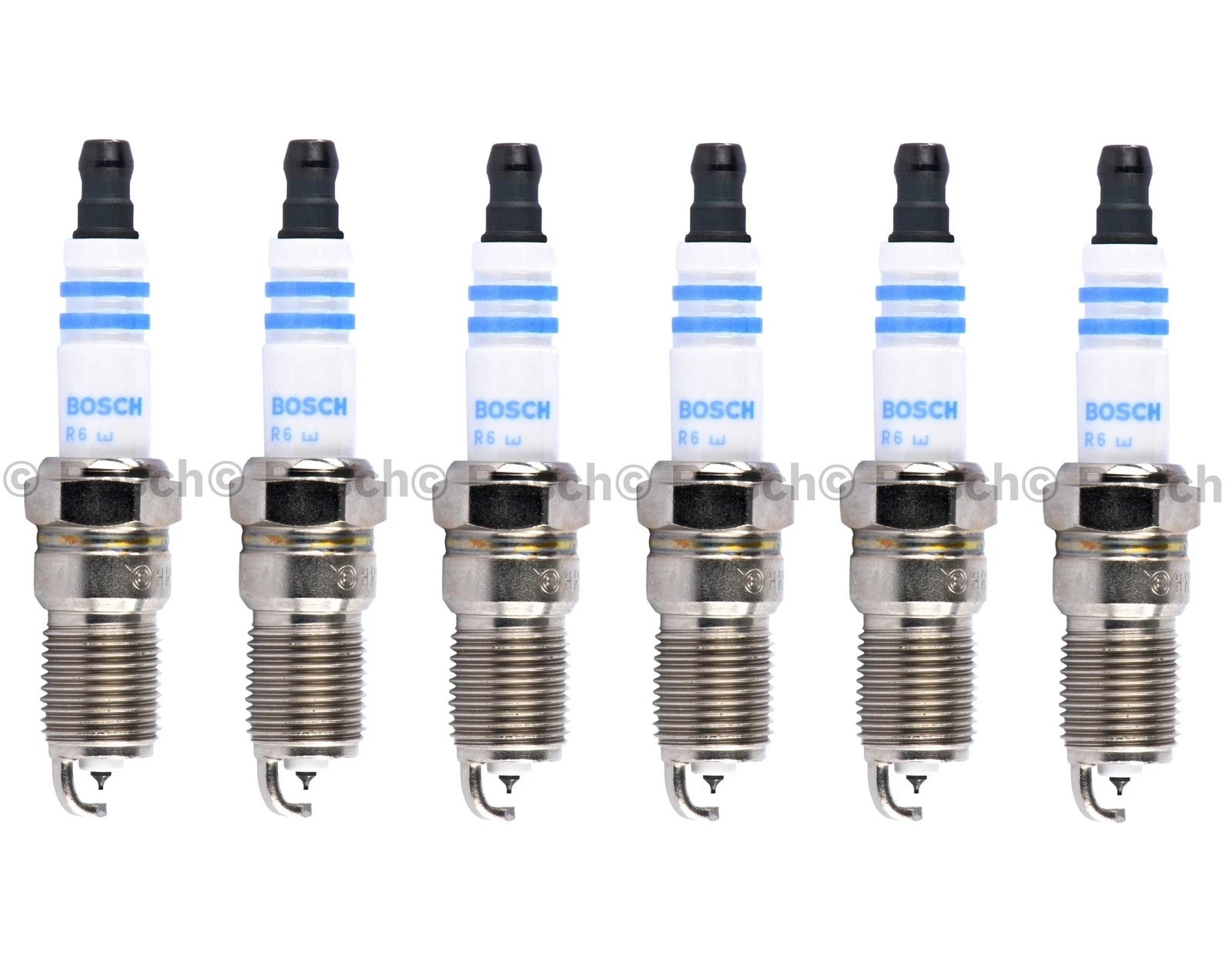 6X Bosch OE Fine Wire Iridium Power Performance Spark Plugs #9601 for