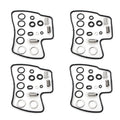 Carburetor Rebuild Kit Set of 4 for Honda V45 Magna Sabre VF750C VF750S (1982–1983)