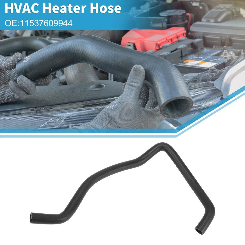 HVAC Heater Hose for BMW X5 xDrive30i 3.0L Rubber Black (2010)
