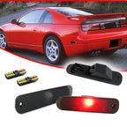 2X Smoked Red LED Side Marker Lights for Nissan 300ZX Z32 (1990–1996)