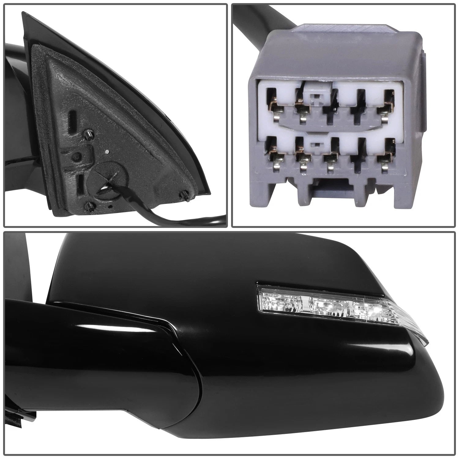 Driver Left Heated Glass Side Door Mirror for Saturn Outlook (2007–2008)