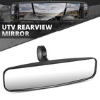 Universal UTV 1.75" Bracket Convex Glass Rearview Mirror Roll Cage Mount