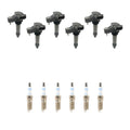 Set of 6 Ignition Coils & Spark Plugs for Buick Cadillac GMC