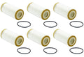 Set of 6 Wix WL10396 Engine Oil Filters for (Metal Free)