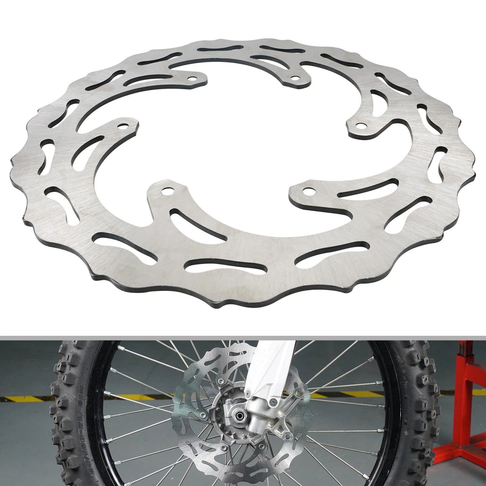 Front Brake Disc Rotor for Yamaha YZ125 YZ250 YZ250F YZ450F YZ250X YZ250FX (2002–2023)