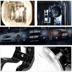 Smoked Lens Front Bumper Fog Lights + Switch Pair for Ford Super Duty (2008–2010)