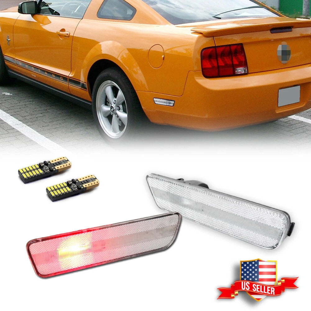 LED Rear Bumper Reflectors for Ford Mustang (2005–2009)