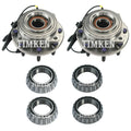 Front and Rear Wheel Bearings & Hubs Kit for Ford F-250 Super Duty (1999–2023)