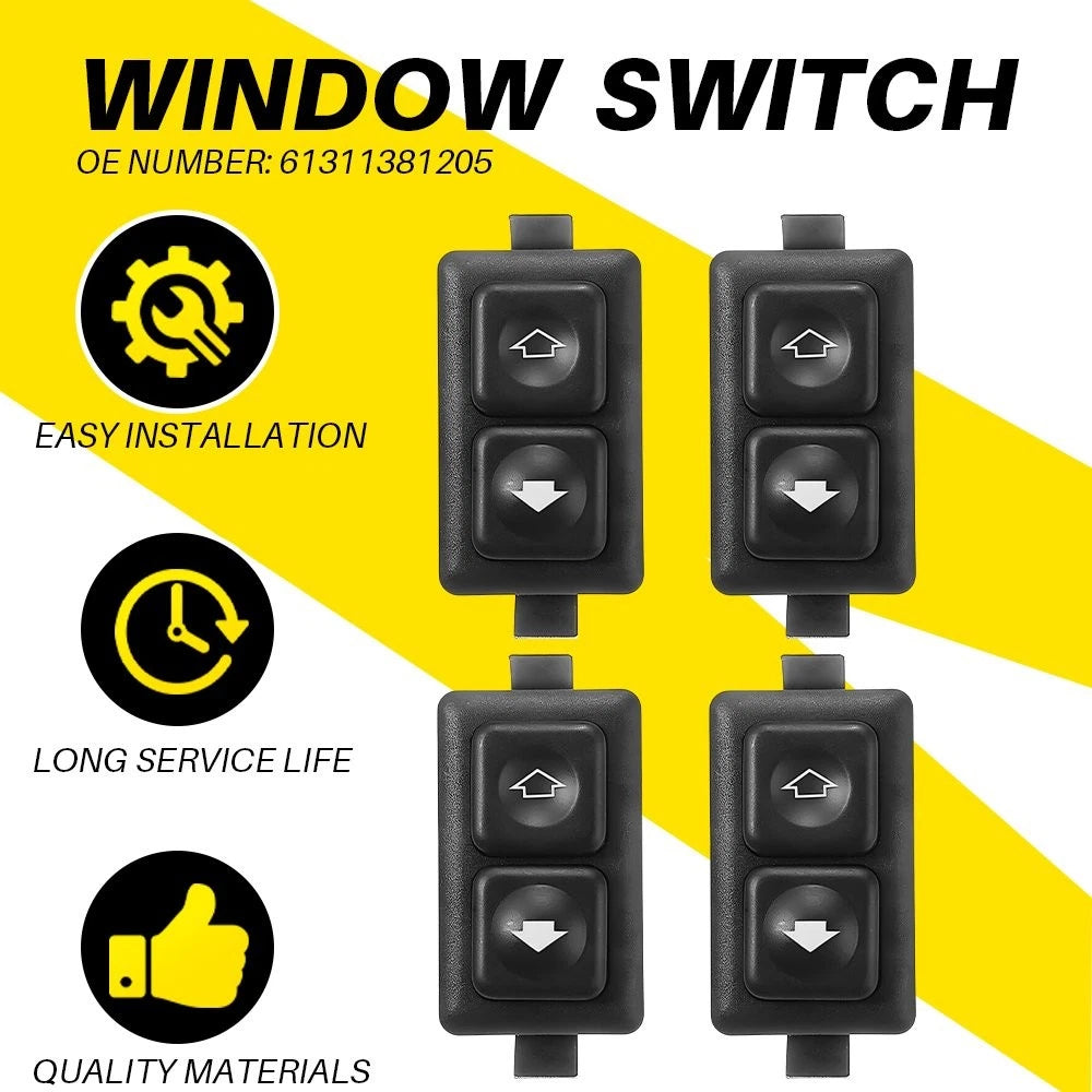 Power Window Control Switch for BMW 3 5 6 Series E30 E28 E24 (5Pin 61311381205)