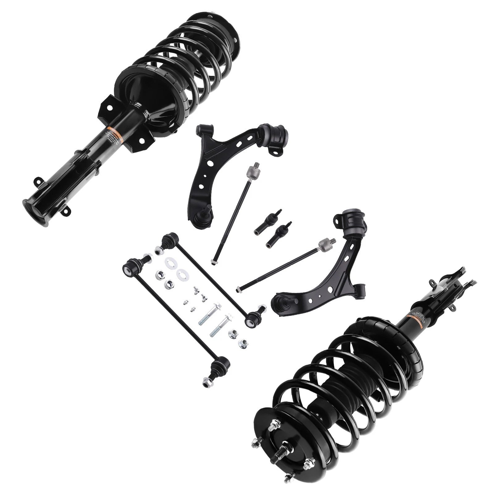 10PC Suspension Front Strut Spring w/ Control Arm for Ford Mustang (2005–2010)