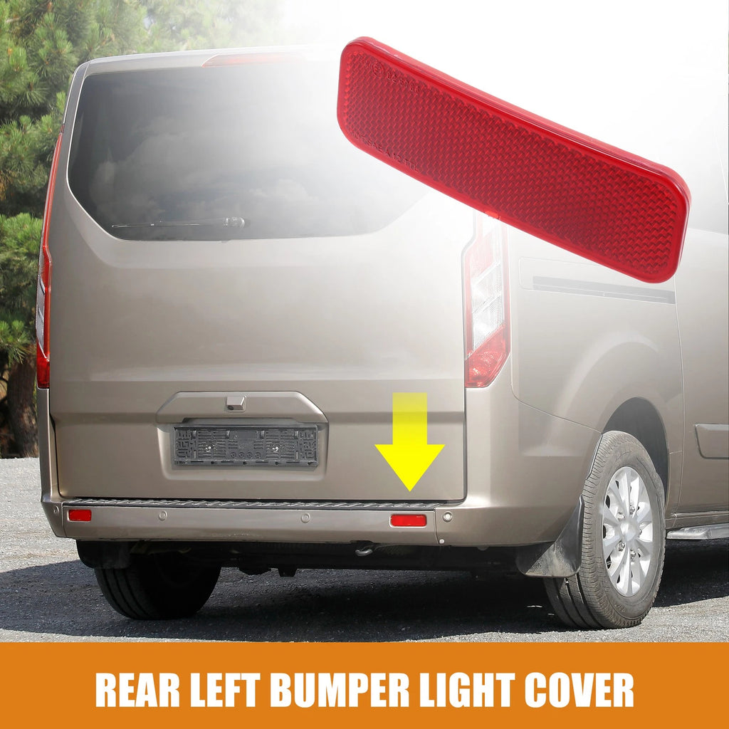 Driver Side Rear Bumper Reflector for Ford Transit (2014–2023) BK2Z-13A565-A Red ABS