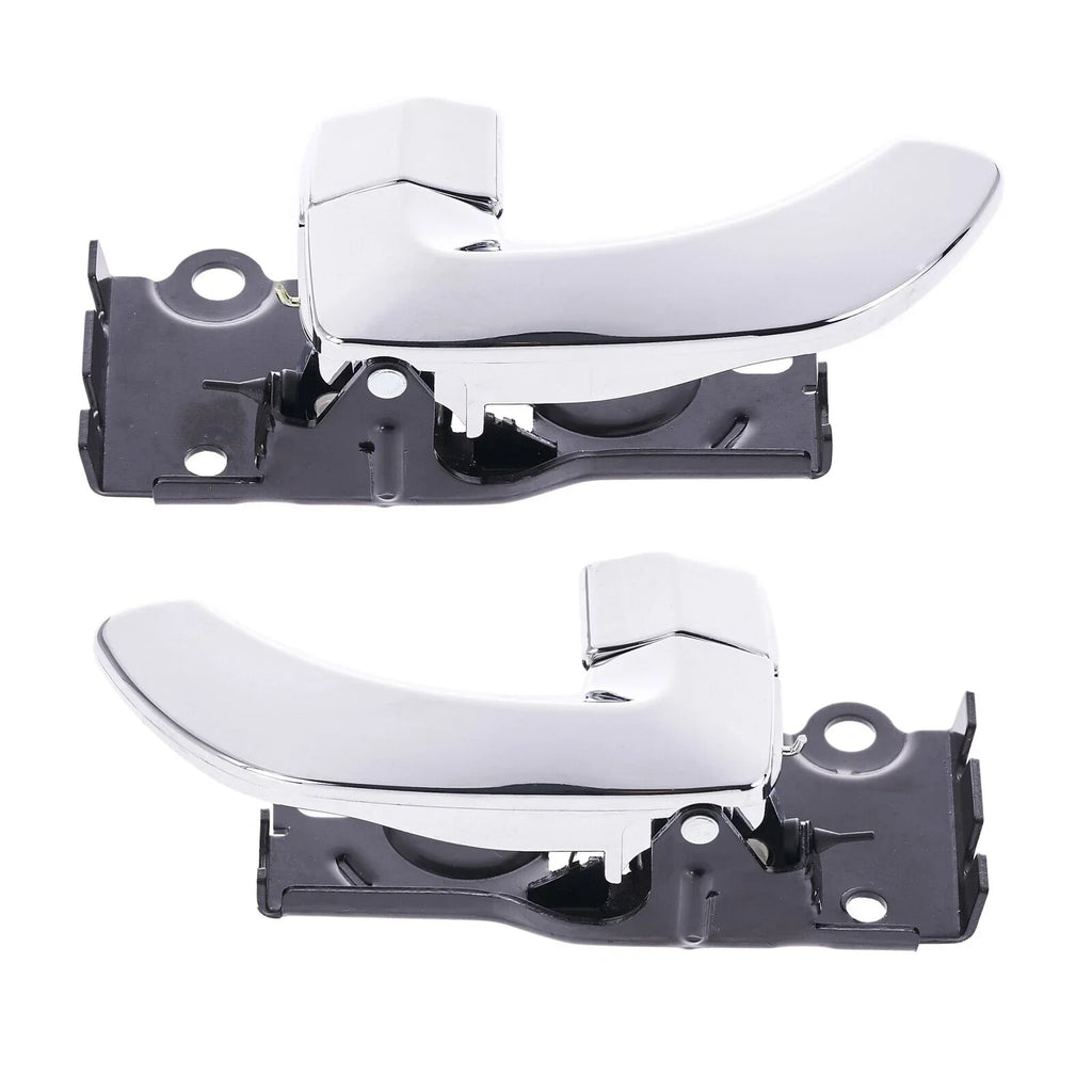 Door Handle Inner 2 x Chrome FRONT LEFT+RIGHT for Hyundai Santa Fe (2000–2005)