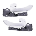 Door Handle Inner 2 x Chrome FRONT LEFT+RIGHT for Hyundai Santa Fe (2000–2005)