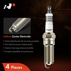 Set of 4 Iridium Platinum Spark Plugs for Ford Explorer (2012–2013) Fusion (2019)