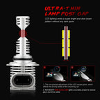 2X 9005 LED Headlight Bulbs for NOVSIGHT (6500K, 10000LM)