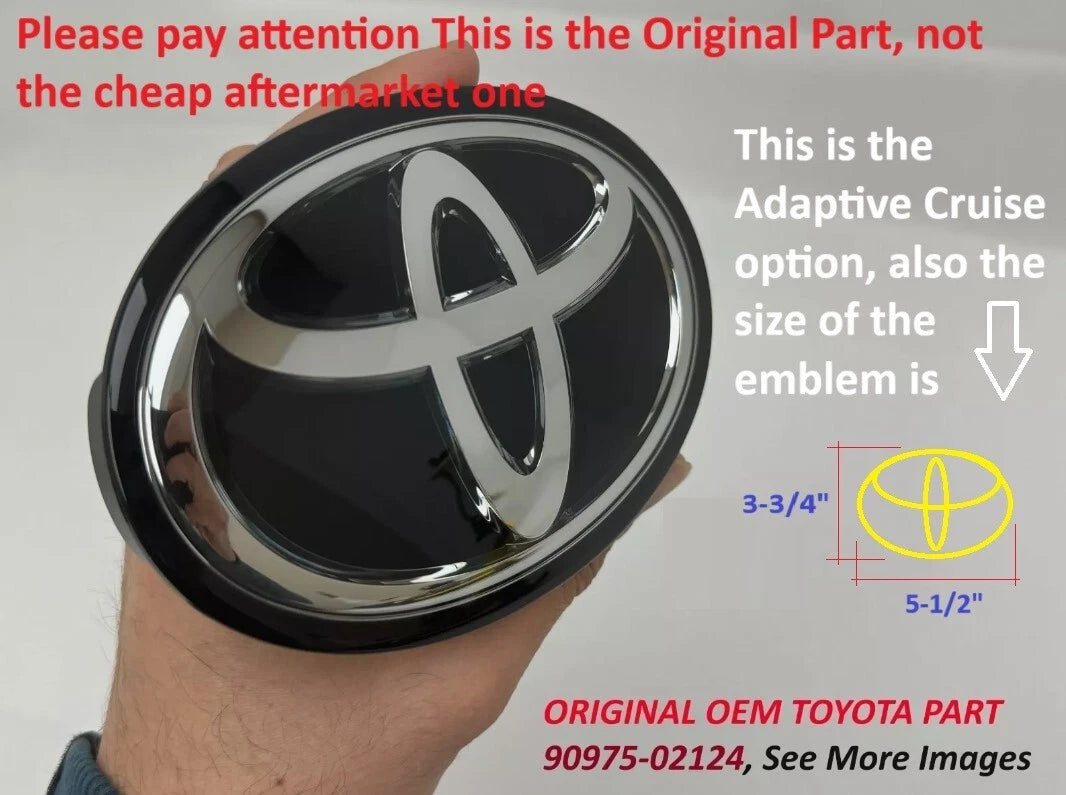 Front Grille Emblem for Toyota Corolla (2019–2024) 90975-02124