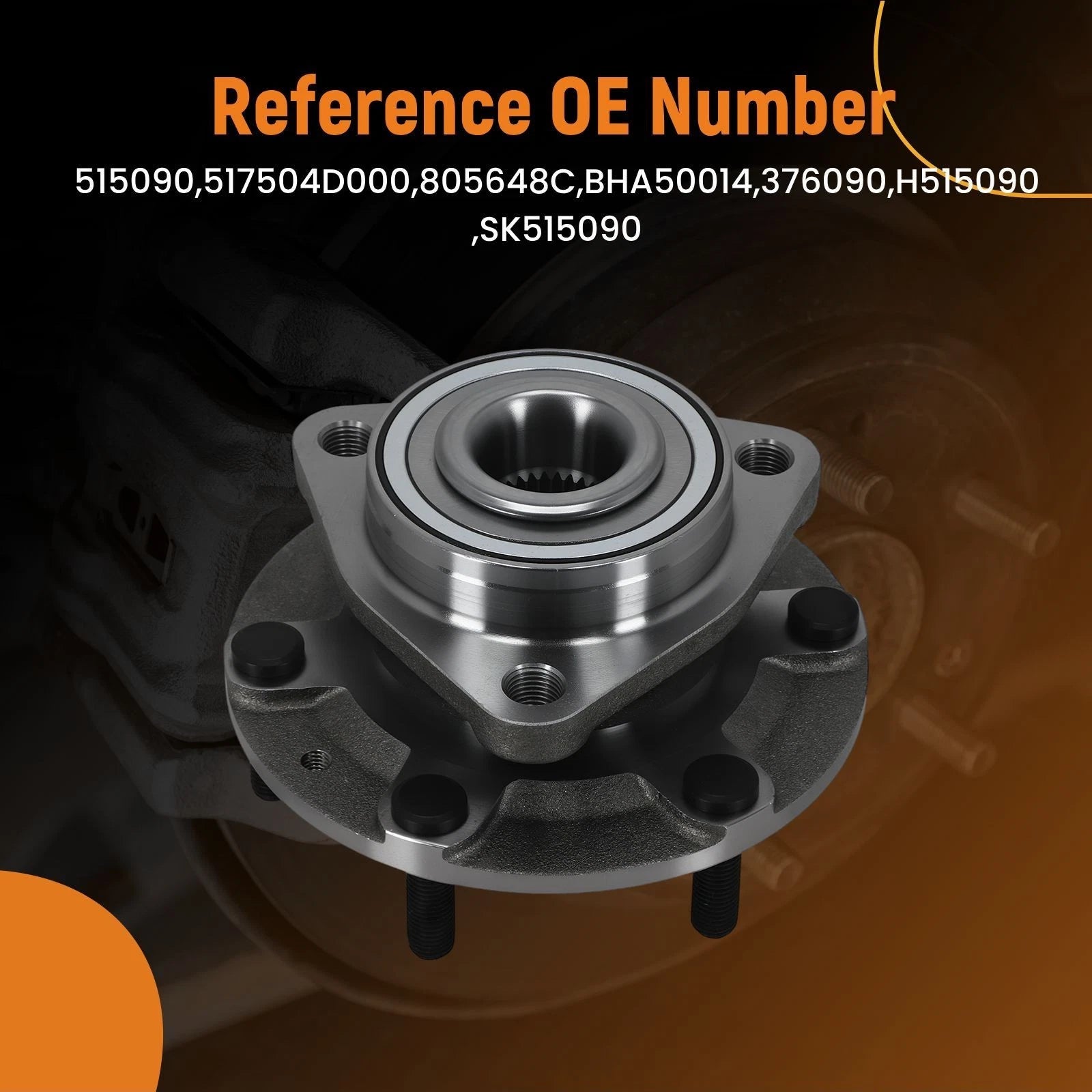 Front Wheel Hub Assembly for Kia Sedona (2006–2014) 515090 805648C H515090