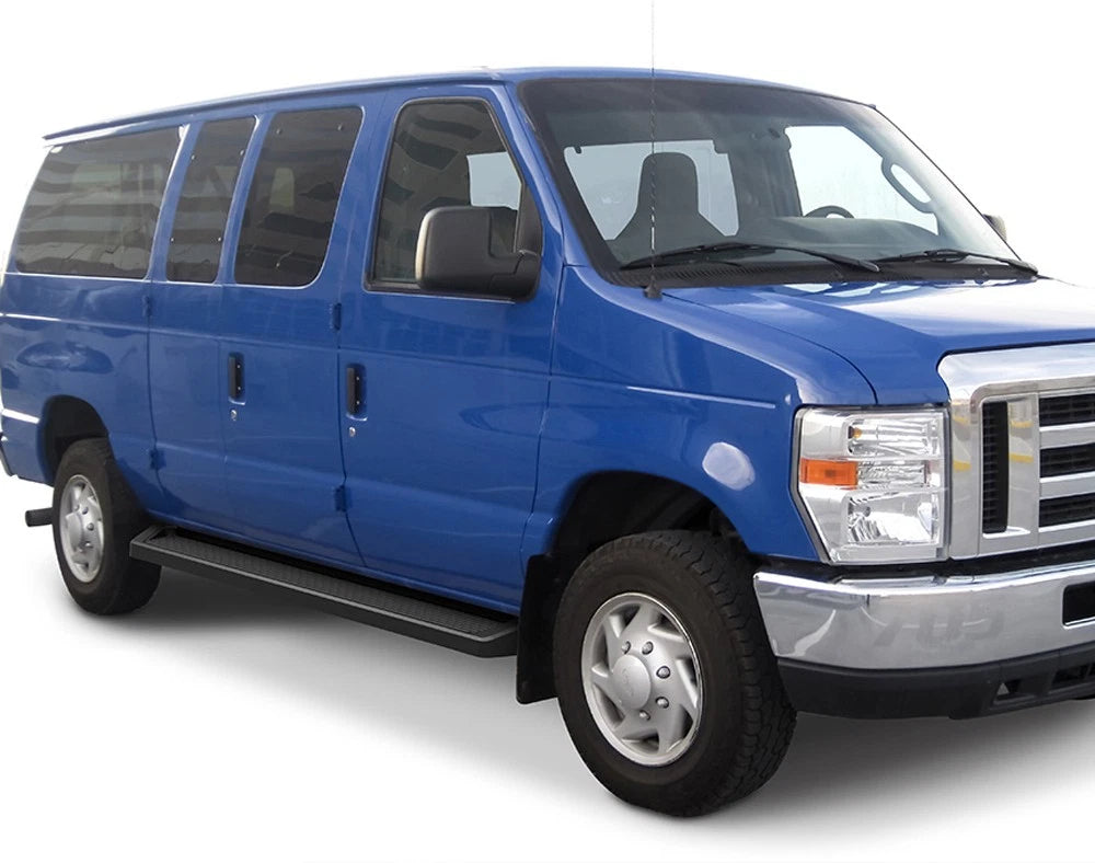 iBoard Running Boards for Ford Econoline Van (1999-2014) 6-Inch Matte Black