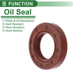 Set of 5 Oil Seal Rotary Shaft Seal FKM Rubber 25x43x8mm