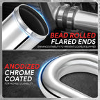 3" OD U-Bend Pipe for Intercooler (180 Degrees, 9-Gauge Aluminum)