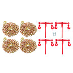 Set of 4 Ratchet Load Binder Chain Kit 3/8in-1/2in 10FT G80