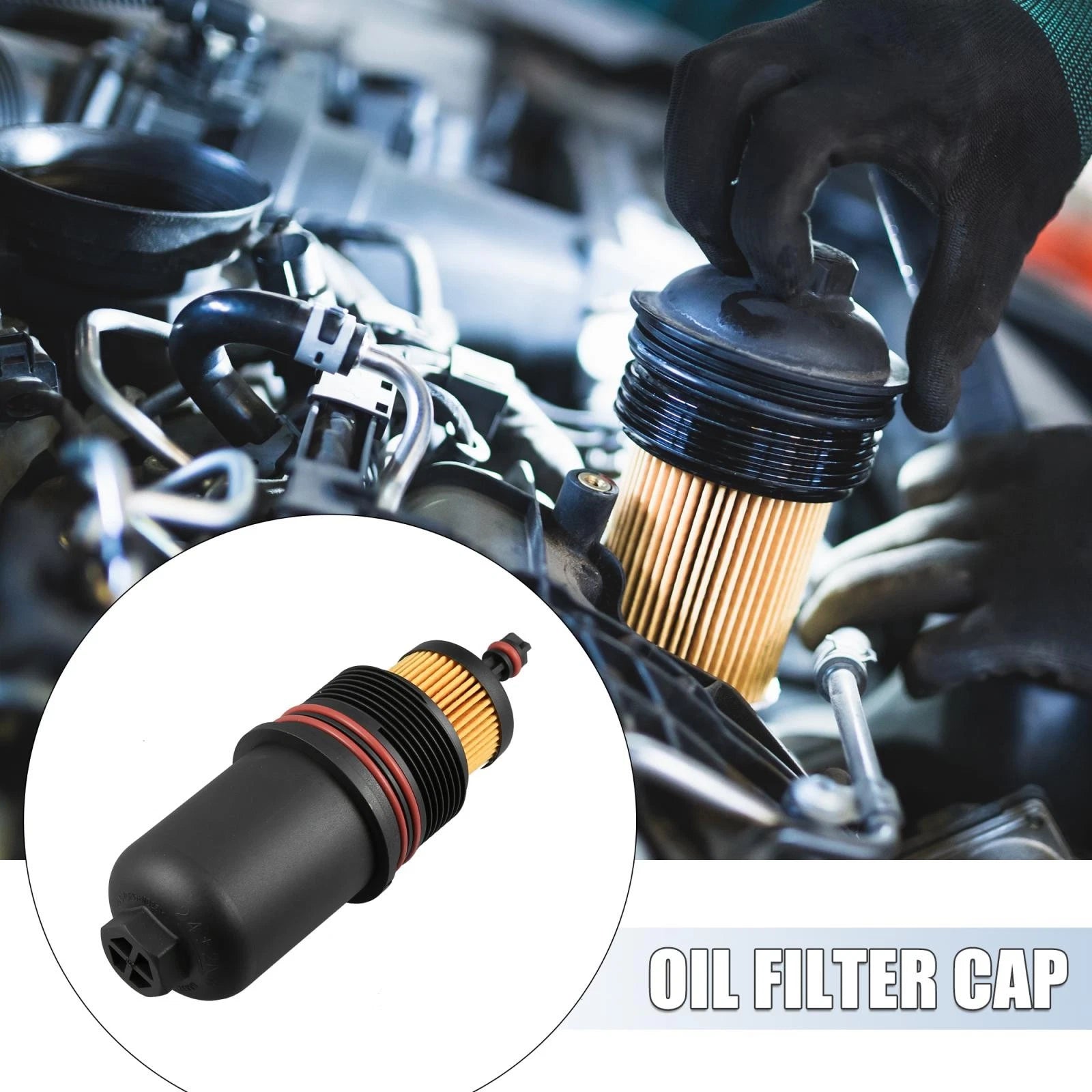 FT4Z6A832C Engine Oil Filter Housing Cap for Ford F150 (2015–2020)