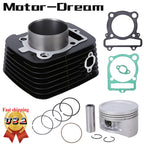 Top End Kit with Cylinder, Piston, Gasket for Yamaha Big Bear 350 (1987–1999)