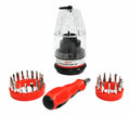 30-in-1 Ratcheting Multi-Bit Screwdriver Set for Garage Tool