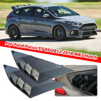 Black Side Window Louver Shutter Cover for Ford Focus (2012–2018)