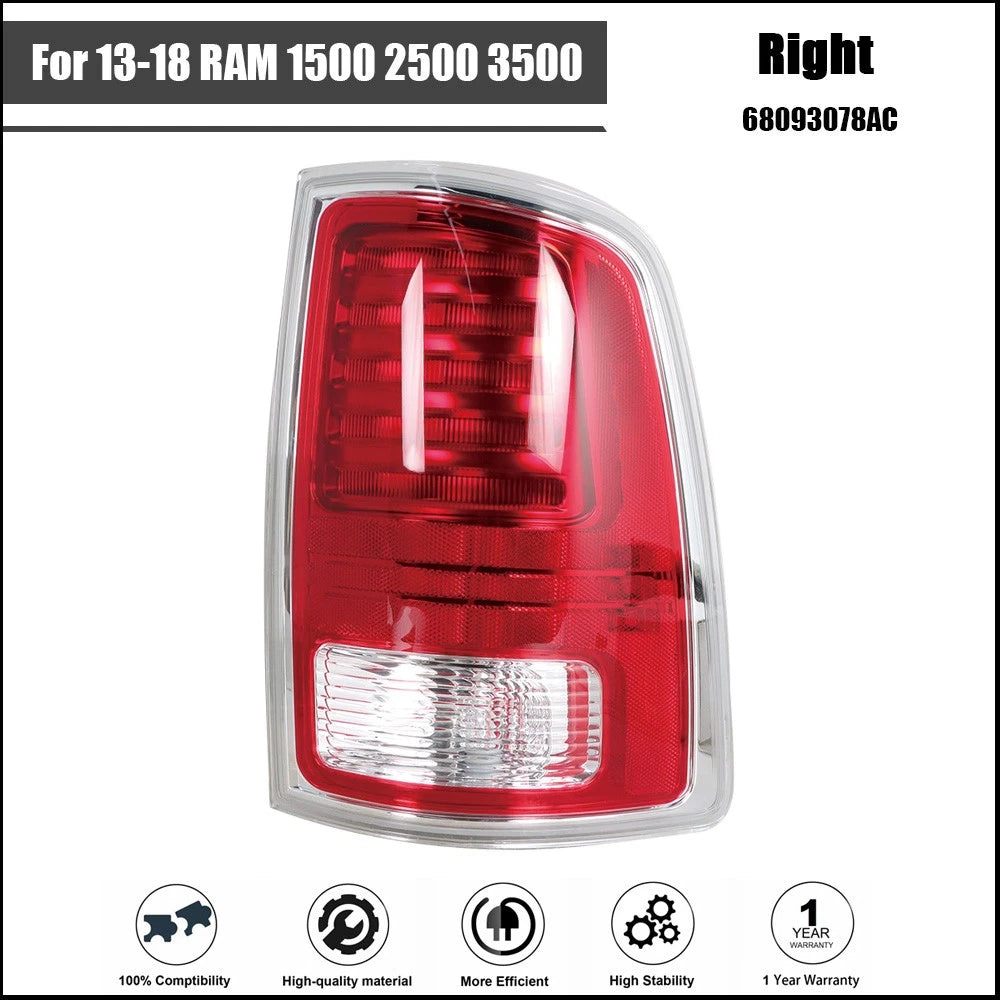 Tail Light Assembly Set for RAM 1500 2500 3500 (2013–2018) Rear Right