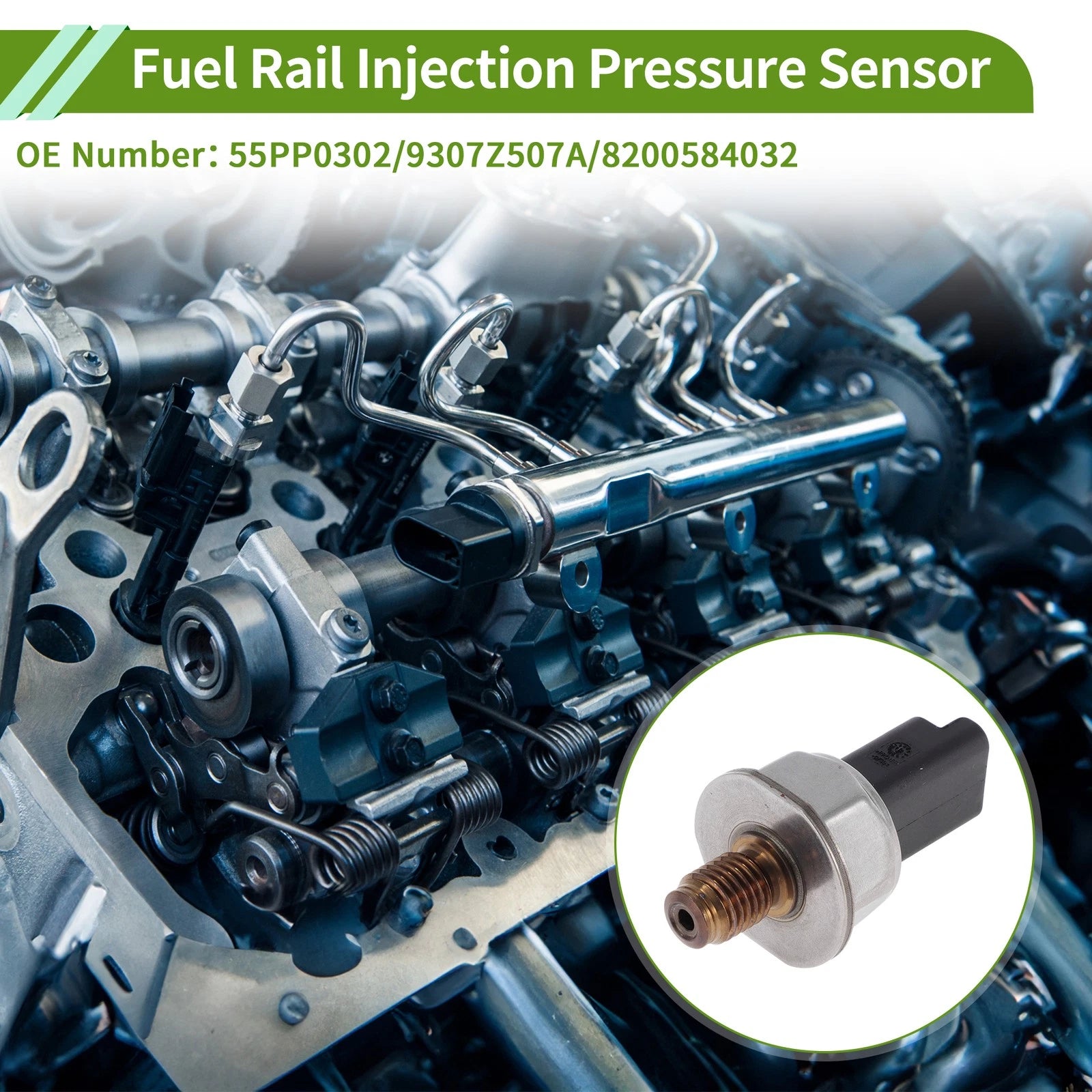 Fuel Injection Pressure Sensor No.55PP0302 for Ford Mondeo Mk3 (2000–2007)
