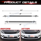 Carbon Fiber Front Bumper Splitter Strut Rod Tie Support Bars Universal (2010-2020)