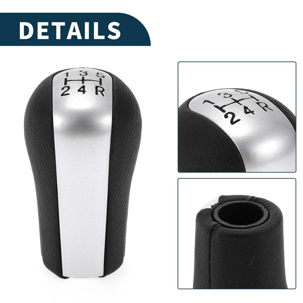 5 Speed Manual Gear Shifter Knob for Toyota Corolla (1992–2013) Faux Leather Black