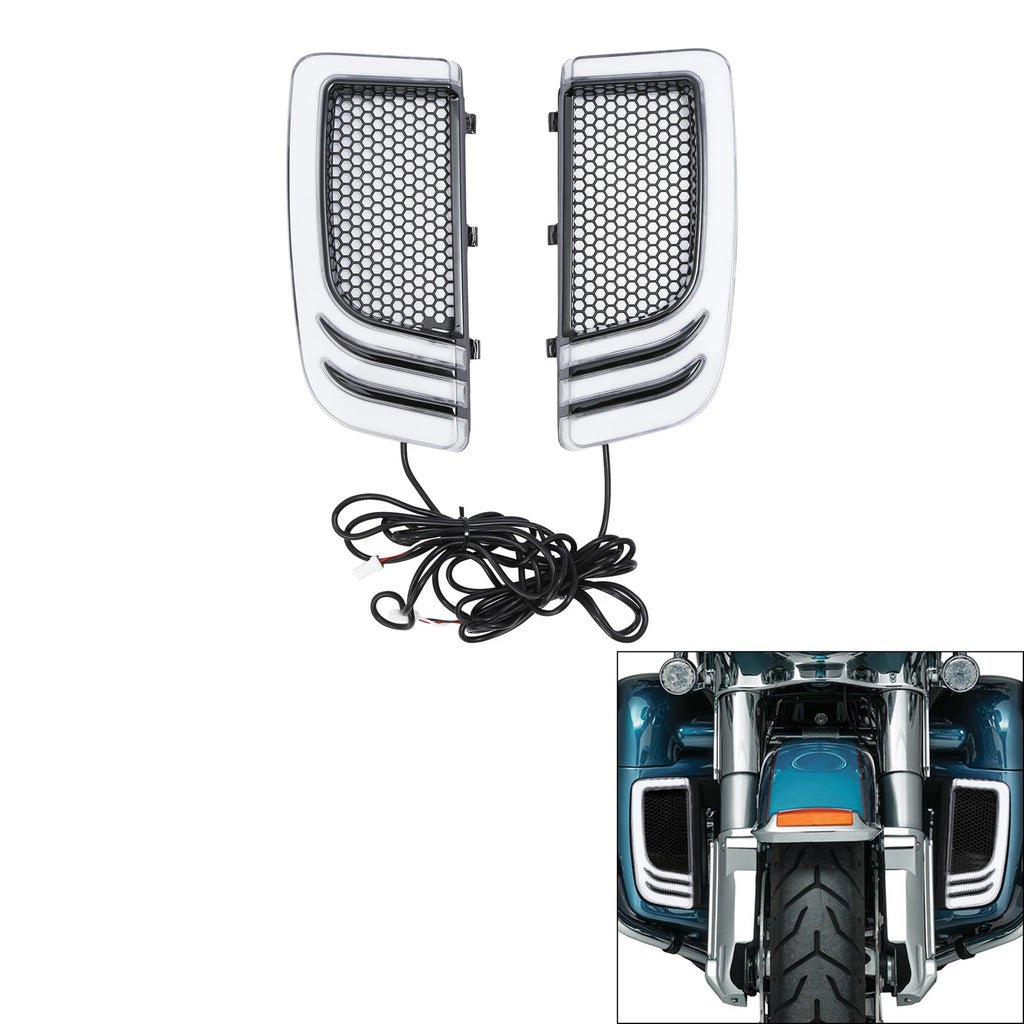 LED Fairing Lower Grills with Turn Signals for Harley Touring (2014–2024)