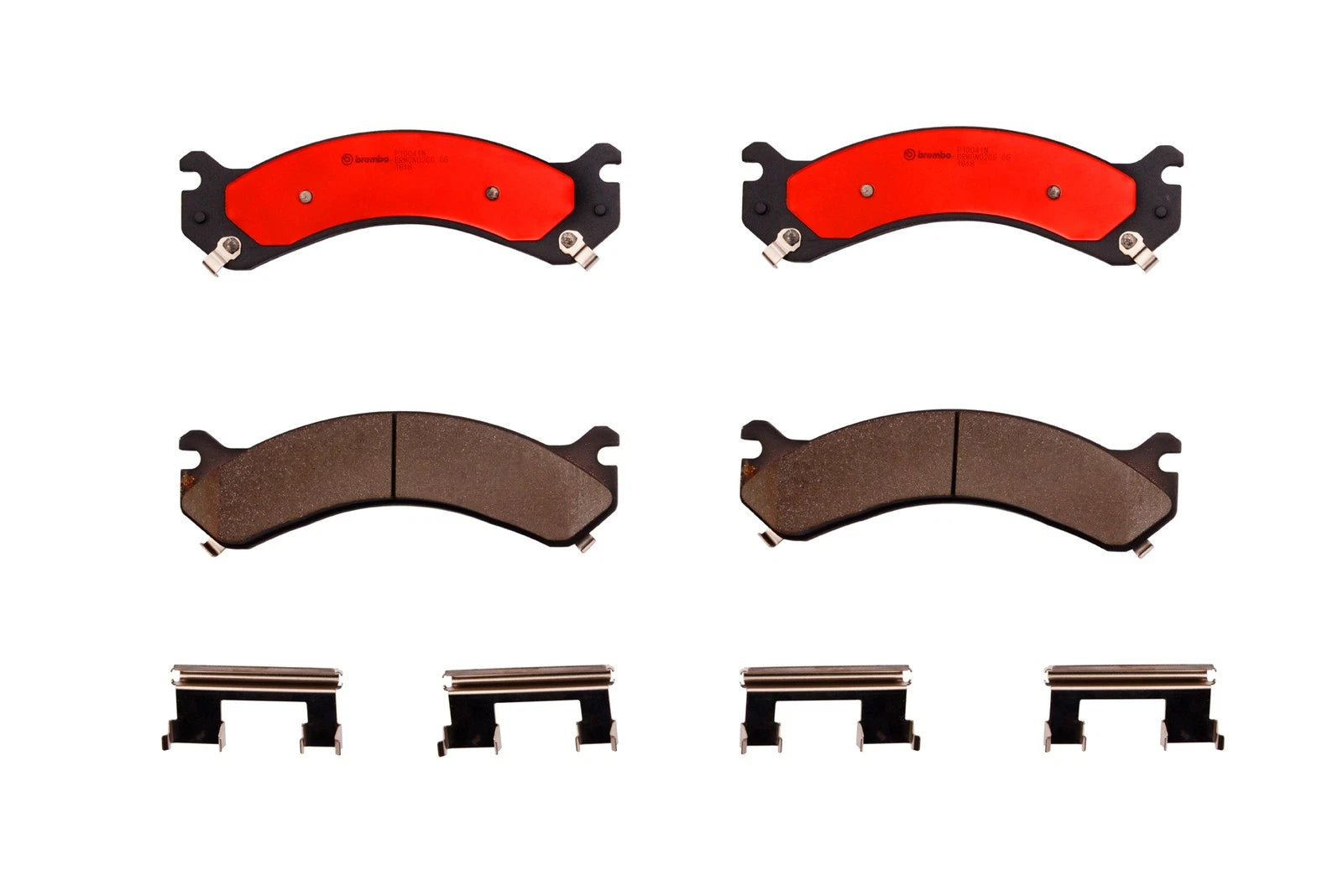 Set of 4 Brembo Rear Ceramic Brake Pads for Chevy Silverado GMC Sierra 3500
