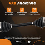 2X CV Axle Shaft for Mazda 3 2.0L (2007–2013) & Mazda 5 2.5L (2012–2015)