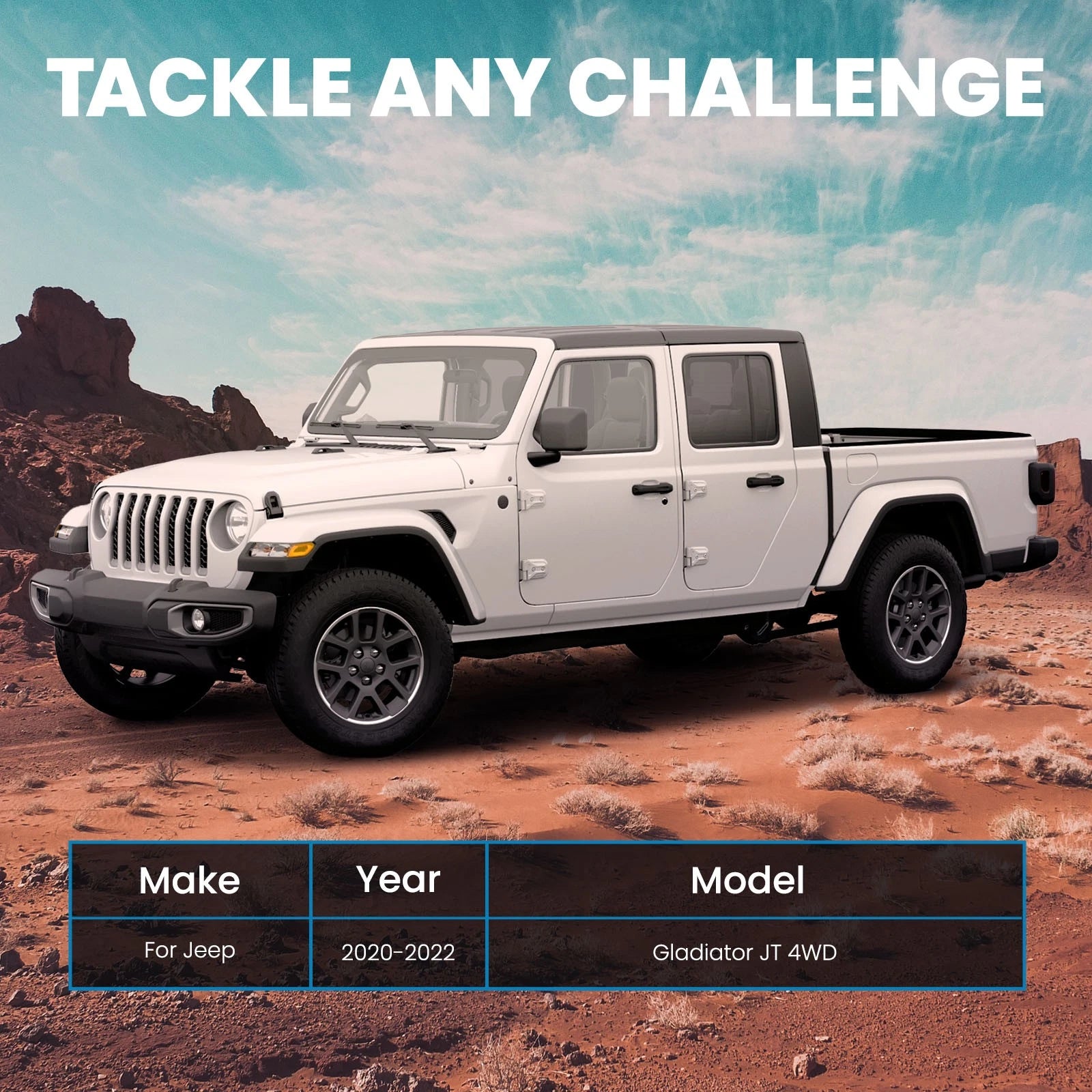 3.5 Inch Lift Kit with Shocks for Jeep Gladiator JT (2020–2022)