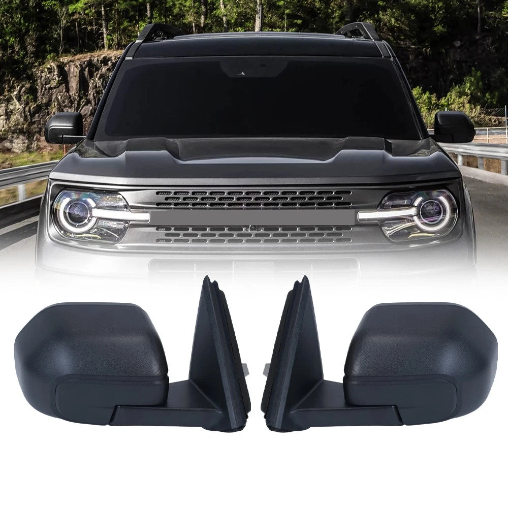 7Pin Heated Manual Fold Side Mirrors for Ford Bronco Sport (2021–2024)