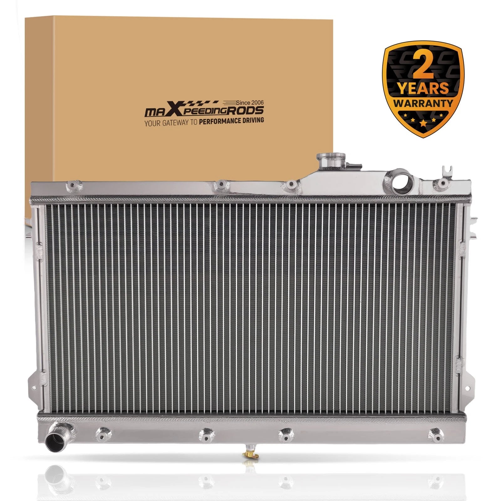 Aluminum Engine Coolant Radiator 2 Row for Mazda Miata MX5 (1990–1997)