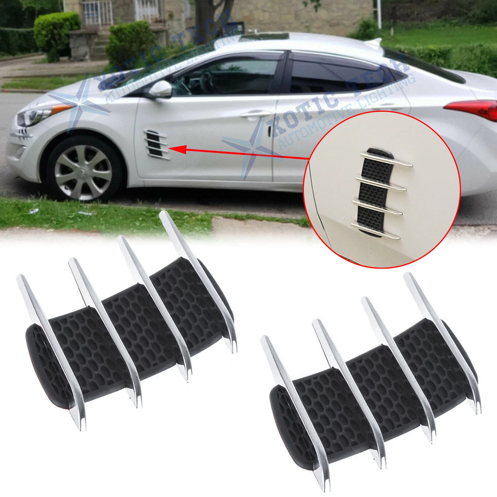 Universal for Car Side Fender Door Shark Air Flow Vent Intake Grille Trim (—)