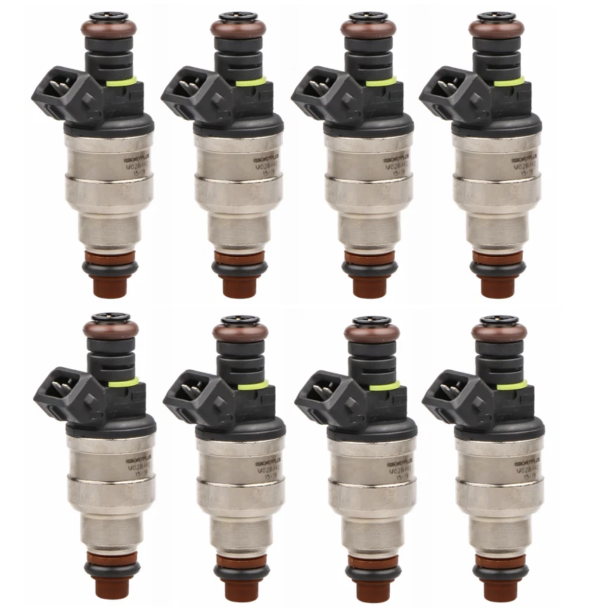 Set of 8 Fuel Injectors for GM LT1 LS1 LS6 Mustang SOHC DOHC V8 440cc EV1